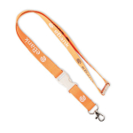 Lanyard desmontable hecho a medida de almidón de maíz color blanco