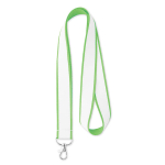 Lanyard hecho a medida de poliéster con capa de satín para sublimar color verde manzana septima vista