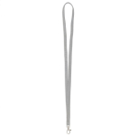 Lanyard hecho a medida de poliéster con mosquetón a escoger color gris septima vista