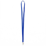 Lanyard hecho a medida de poliéster con mosquetón a escoger color azul eléctrico septima vista