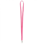 Lanyard hecho a medida de poliéster con mosquetón a escoger color fucsia septima vista