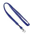 Lanyard hecho a medida poliéster con abrazadera y mosquetón metálico color azul eléctrico septima vista