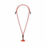 Lanyard ajustable hecho a medida con cable de carga tipo C para móvil color rojo septima vista