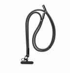 Lanyard ajustable para el móvil con cargador tipo C hecho a medida color negro septima vista