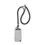 Lanyard ajustable para el móvil con cargador tipo C hecho a medida color negro