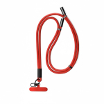 Lanyard ajustable para el móvil con cargador tipo C hecho a medida color rojo septima vista