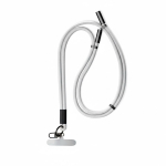 Lanyard ajustable para el móvil con cargador tipo C hecho a medida color blanco septima vista