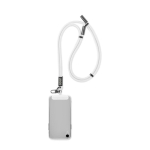 Lanyard ajustable para el móvil con cargador tipo C hecho a medida color blanco