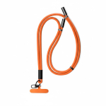 Lanyard ajustable para el móvil con cargador tipo C hecho a medida color naranja septima vista