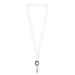 Lanyard de poliéster hecho a medida con portacredencial retráctil color negro septima vista