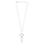 Lanyard de poliéster hecho a medida con portacredencial retráctil color rojo septima vista