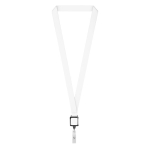 Lanyard portacredencial hecho a medida de poliéster para sublimar color negro septima vista