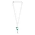 Lanyard portacredencial hecho a medida de poliéster para sublimar color verde botella septima vista