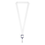 Lanyard portacredencial hecho a medida de poliéster para sublimar color azul marino septima vista
