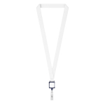 Lanyard portacredencial hecho a medida de poliéster para sublimar color azul ultramarino septima vista