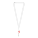 Lanyard de poliéster hecho a medida para sublimar con portacredencial color rojo septima vista