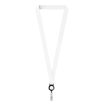Lanyard portacredencial hecho a medida de RPET para sublimar color negro septima vista