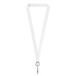 Lanyard portacredencial hecho a medida de RPET para sublimar color gris septima vista