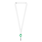 Lanyard portacredencial hecho a medida de RPET para sublimar color verde botella septima vista