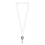 Lanyard portacredencial hecho a medida de RPET para sublimar color azul ultramarino septima vista