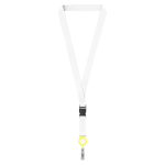 Lanyard para sublimar hecho a medida portacredenciales desmontable color amarillo septima vista