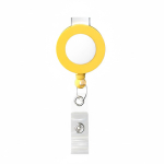 Portacredenciales retráctil redondo hecho a medida personalizable ⌀2 color amarillo septima vista