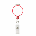 Portacredenciales retráctil redondo hecho a medida personalizable ⌀2.8 color rojo septima vista