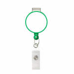 Portacredenciales retráctil redondo hecho a medida personalizable ⌀2.8 color verde botella septima vista