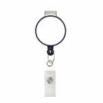 Portacredenciales retráctil redondo hecho a medida personalizable ⌀2.8 color azul ultramarino septima vista