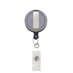 Portacredenciales retráctil redondo hecho a medida personalizable ⌀2.8 color azul ultramarino tercera vista