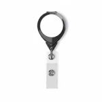 Portacredenciales hecho a medida retráctil redondo personalizable ⌀2.5 color negro septima vista