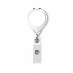 Portacredenciales hecho a medida retráctil redondo personalizable ⌀2.5 color blanco septima vista