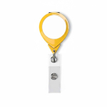 Portacredenciales hecho a medida retráctil redondo personalizable ⌀2.5 color amarillo septima vista