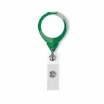 Portacredenciales hecho a medida retráctil redondo personalizable ⌀2.5 color verde botella septima vista
