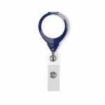 Portacredenciales hecho a medida retráctil redondo personalizable ⌀2.5 color azul marino septima vista