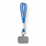 Doble cordones para el móvil hecho a medida con parche personalizable color azul septima vista