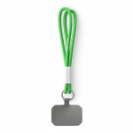 Doble cordones para el móvil hecho a medida con parche personalizable color verde septima vista