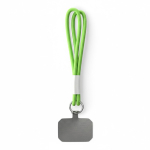 Doble cordones para el móvil hecho a medida con parche personalizable color verde manzana septima vista