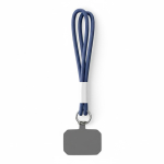 Doble cordones para el móvil hecho a medida con parche personalizable color azul ultramarino septima vista