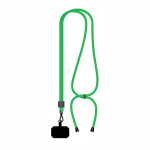Lanyard ajustable hecho a medida de poliéster para el móvil color verde septima vista