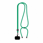 Lanyard ajustable hecho a medida de poliéster para el móvil color verde botella septima vista