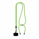 Lanyard ajustable hecho a medida de poliéster para el móvil color verde manzana septima vista