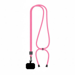 Lanyard ajustable hecho a medida de poliéster para el móvil color fucsia septima vista