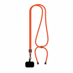 Lanyard ajustable hecho a medida de poliéster para el móvil color rojo oscuro septima vista
