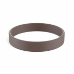Pulsera de silicona hecha a medida para eventos 100% personalizable color marrón septima vista