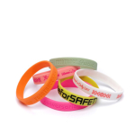 Pulsera de silicona hecha a medida para eventos 100% personalizable color blanco octava vista