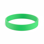 Pulsera de silicona hecha a medida para eventos 100% personalizable color verde septima vista