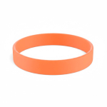 Pulsera de silicona hecha a medida para eventos 100% personalizable color naranja septima vista