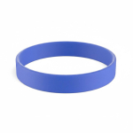 Pulsera de silicona hecha a medida para eventos 100% personalizable color azul real septima vista