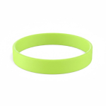 Pulsera de silicona hecha a medida para eventos 100% personalizable color verde lima septima vista